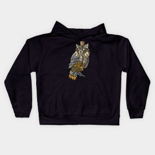 Steampunk-Owl Kids Hoodie